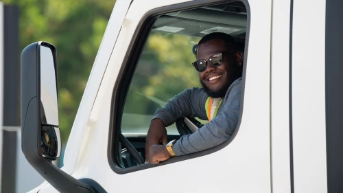 driver in tractor